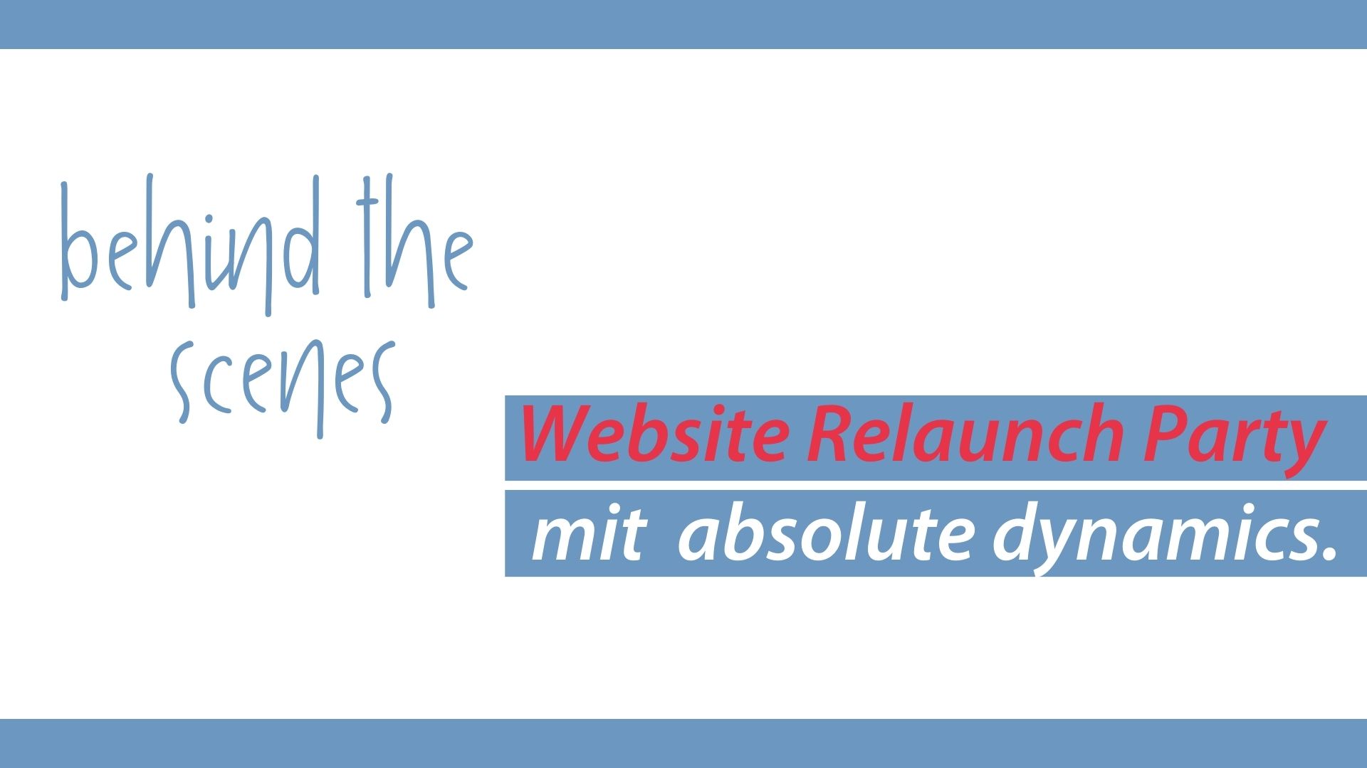 Screenshot vom Video "Website Relaunch Party 2023"