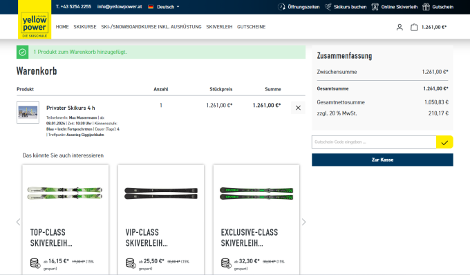 neuer Ticketshop SkischulAssistant